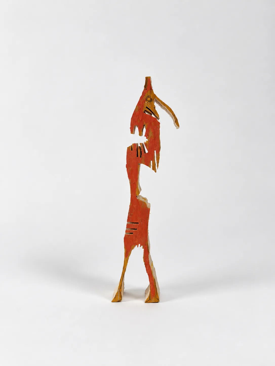 The First 5000 Years, Mini, painted wood sculpture, Ernst Koslitsch