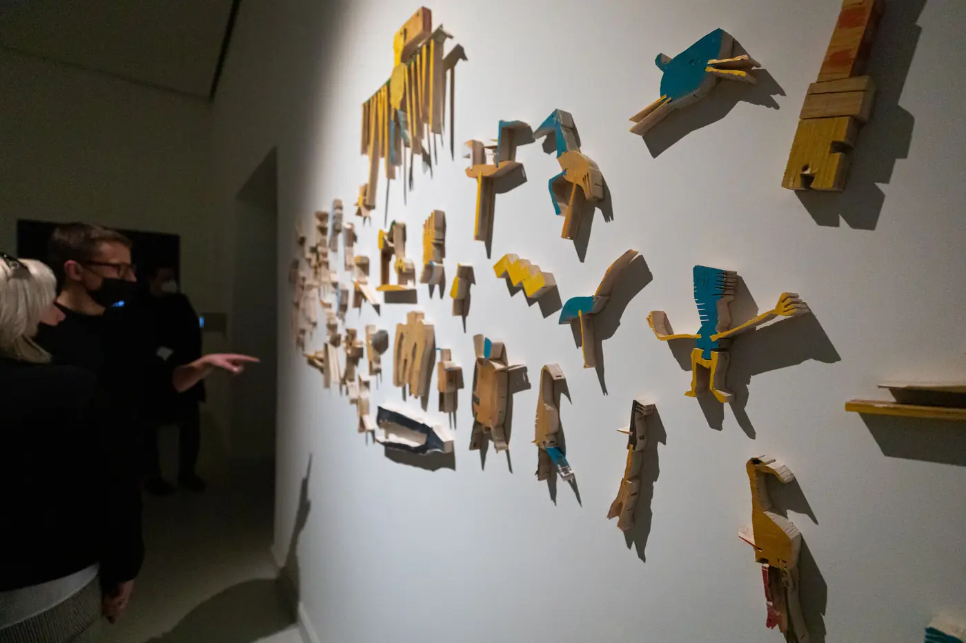 Visitors viewing The First 5000 Years, Radvila Palace Museum of Art