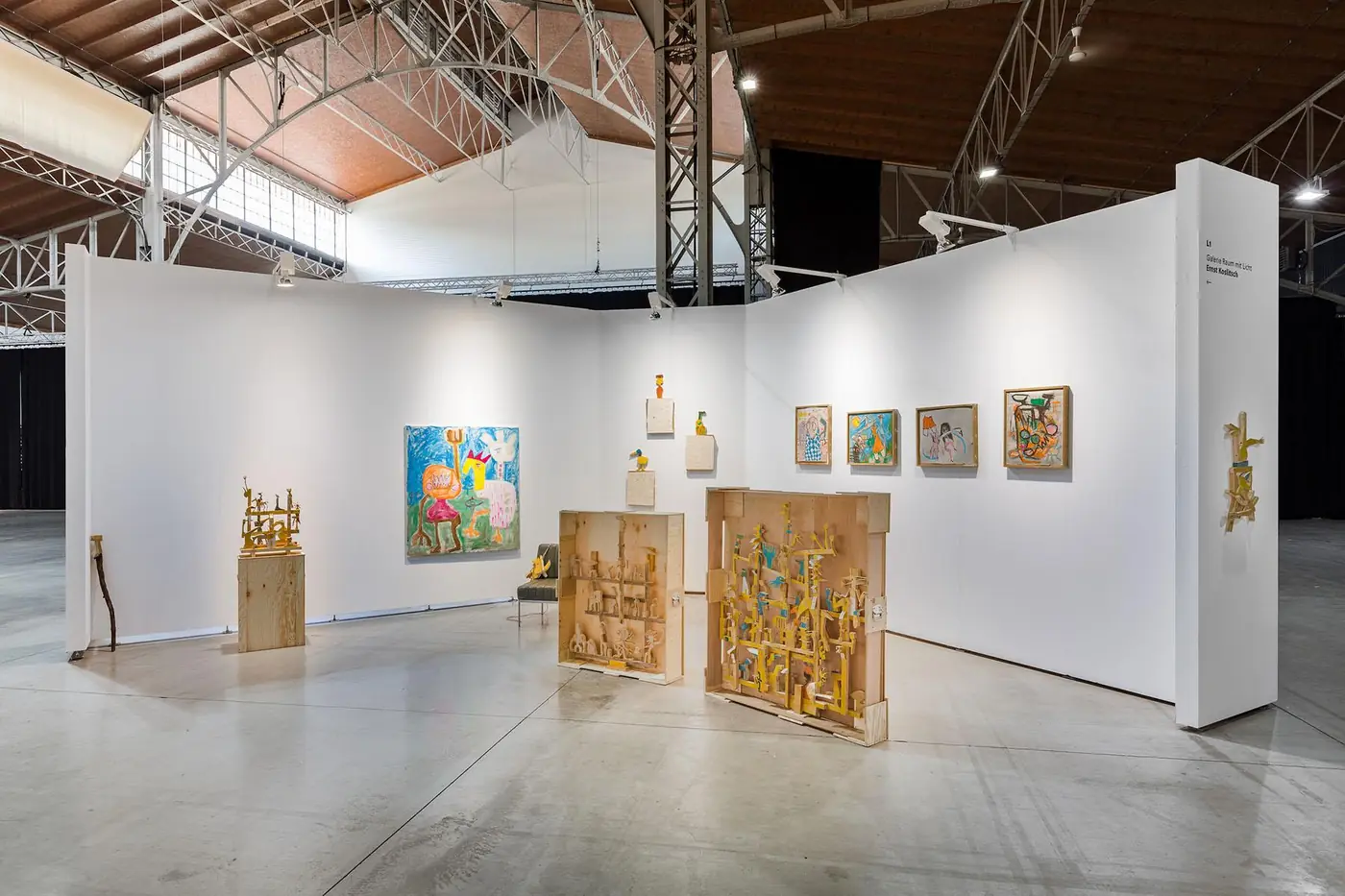 Booth view, Gallery Raum mit Licht, Ernst Koslitsch, Spark Art Fair Vienna