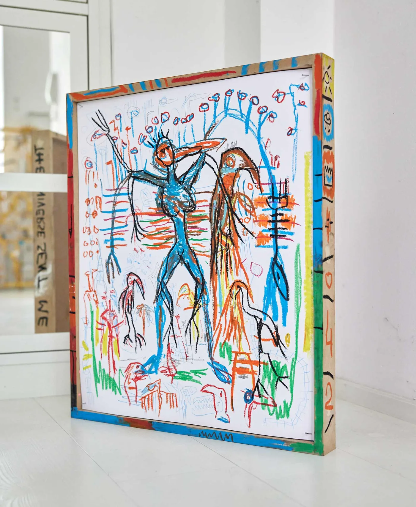 The Universe Sent Me, drawing on paper, Ernst Koslitsch