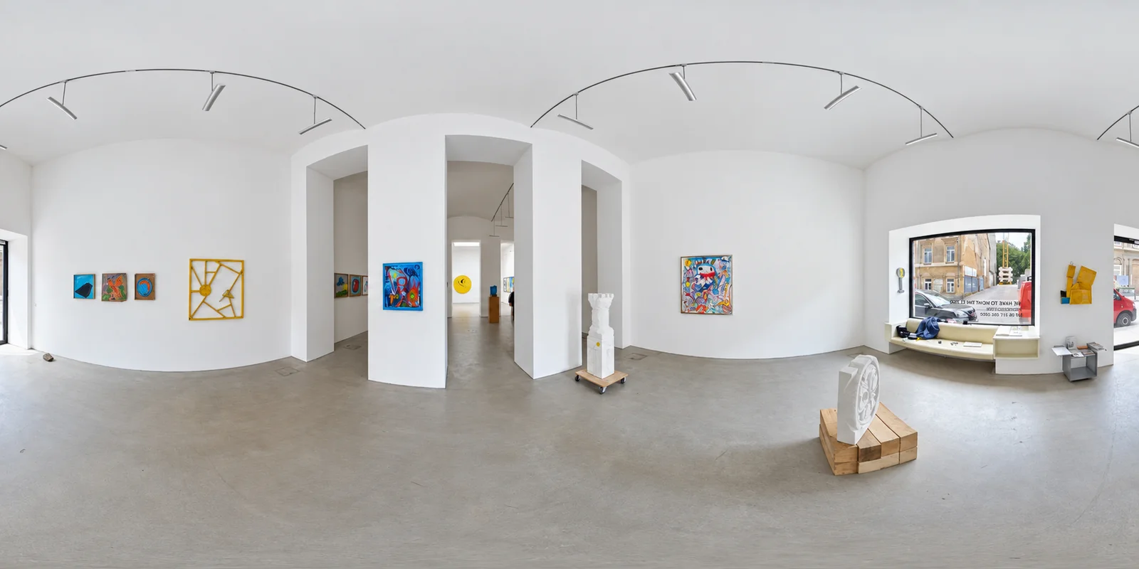 Installation view, We Have to Move the Island, Gallery Raum mit Licht, Vienna, Ernst Koslitsch